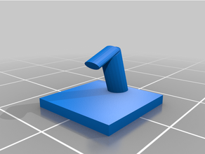 small ring hook adhesive hoook 3d print model - Mito3D