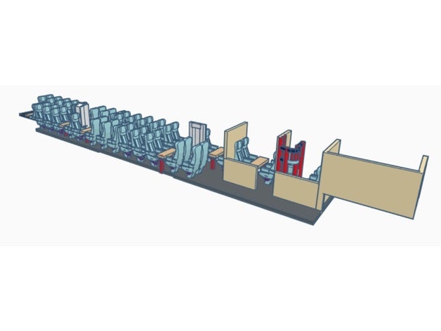 roco buz 2 çocuk bölmesi iç dekorasyon model trenler 3D print model - Mito3D