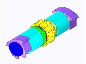 sistema anti torsione universale tubo ptfe estrusori Bowden v30 3d print model - Mito3D