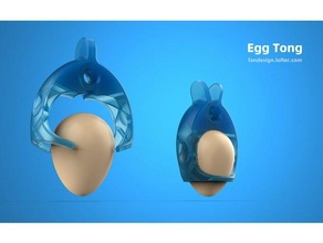 egg tong eggs heat proof tongs 3d print model - Mito3D