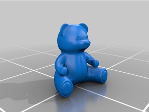 teddy bear 3d print model - Mito3D
