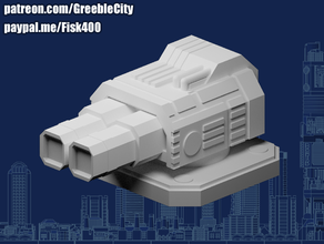 Greeblecity cyberpunk ferrocarril ciudad verde 3d print model - Mito3D