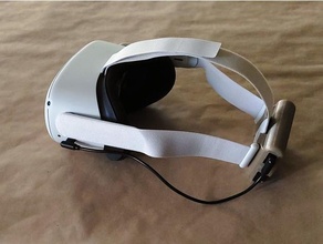 quest 2 head strap battery holder oculus quest2 3d print model - Mito3D