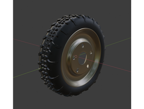 rueda neumático juguete 3d print model - Mito3D