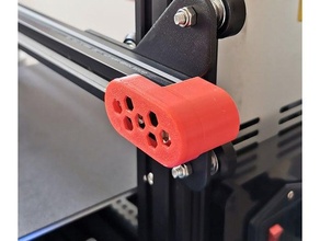 ender 3 x-axis pulley cover creality customized pro hexagon 3d print model - Mito3D
