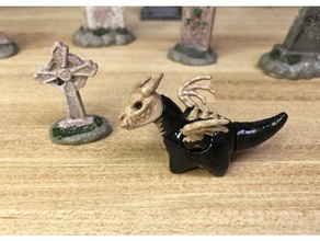 scheletrico pezzi miniatura snodato Drago articolato palla bjd Halloween posabile scheletro spaventoso giocattolo 3d print model - Mito3D