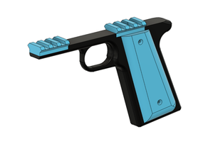 mistresskey pistol grip nerf gun mod 3d print model - Mito3D