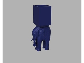 elefante estátua tabela pernas 51 cm 3d print model - Mito3D