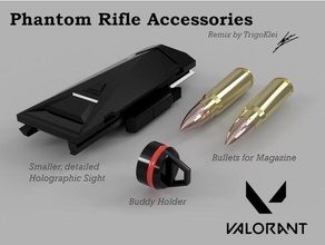 phantom rifle accessories buddy holder valorant game gun 3d print model - Mito3D