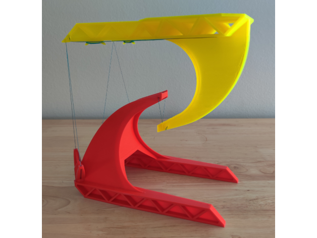 stable tensegrity table 3D print model - Mito3D