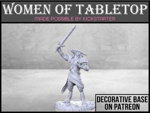 dragonborn paladin - tabletop miniature dnd dragon dungeons dragons fantasy female game gaming girl humanoid mini play role rpg woman womn 3d print model - Mito3D