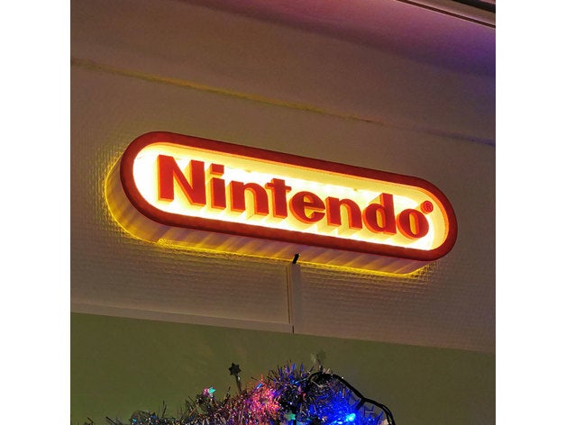 nintendo logo 3D print model - Mito3D