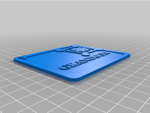 customizable toy envelope stamp optional tag hole label nametag 3d print model - Mito3D