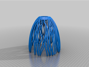 empíreo florecer colgante pendiente ligero procesal crecimiento Encendiendo matemáticas Arte 3d print model - Mito3D