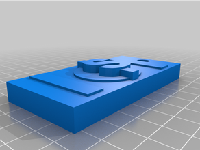 bling anahtarlık 3d print model - Mito3D