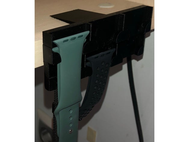 empilable 44mm Pomme regarder bande titulaire soutien étagère monter monté 3D print model - Mito3D