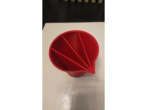 acryl split cups paint pouring 3d print model - Mito3D