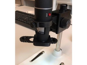 USB microscopio filtrar soporte microscopía polarizador 3d print model - Mito3D