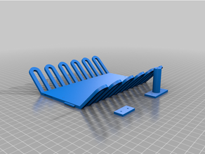 escritorio bandeja cable administración 3d print model - Mito3D