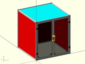 parametric enclosure based openbuilds modular v-slot 3d print model - Mito3D