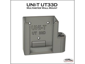 multimeter wall mount uni-t ut33d holder tcd tobbescustomdesign 3d print model - Mito3D
