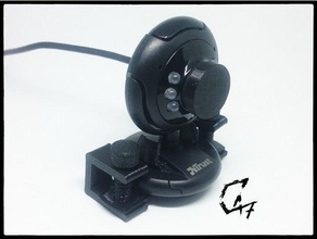 trust spotlight bed mount c47 camera cap clamp cover screw video 3d print model - Mito3D