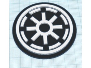 republic modular logo insert star wars 3d print model - Mito3D