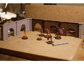 tunnel scenico archi kit resina dnd miniatura prigione fantasia miniature gioco ruolo rpg giochi guerra scenario terreno warhammer 3d print model - Mito3D