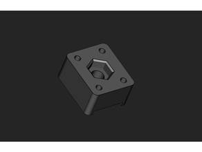 adaptador 6mm linear trilho rolamento controle deslizante 8mm noz deslizar 3d print model - Mito3D