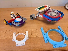 Lego técnica compatible esfero carruaje base ev3 ladrillo tormentas mentales spheroedu spheromini 3d print model - Mito3D