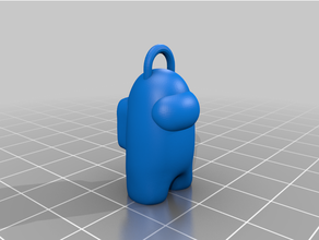 among us keychain 3d print model - Mito3D