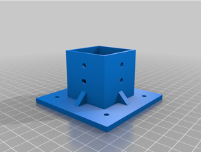 carré table jambes soutien 3d print model - Mito3D