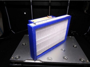 hepa filtrar ventilador alojamiento 3d print model - Mito3D