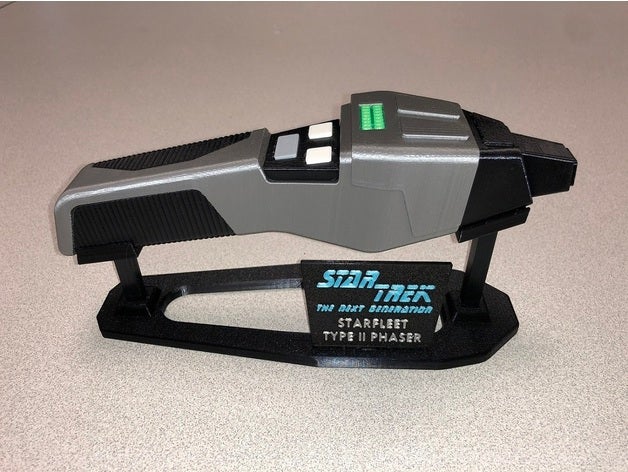 star trek tng 'cobra head' phaser kit cosplay deep ds9 generation space starfleet voyager 3D print model - Mito3D