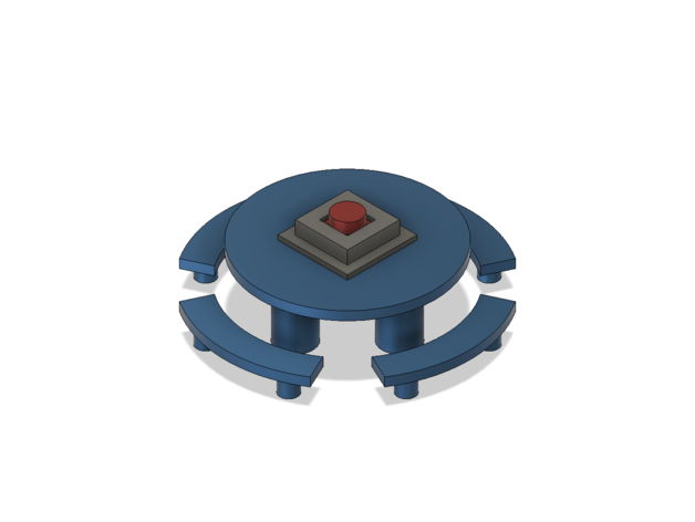 us urgence réunion table équipier bouton imposteur 3D print model - Mito3D