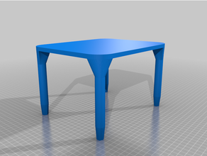 small table - support pc screen sellette 3d print model - Mito3D