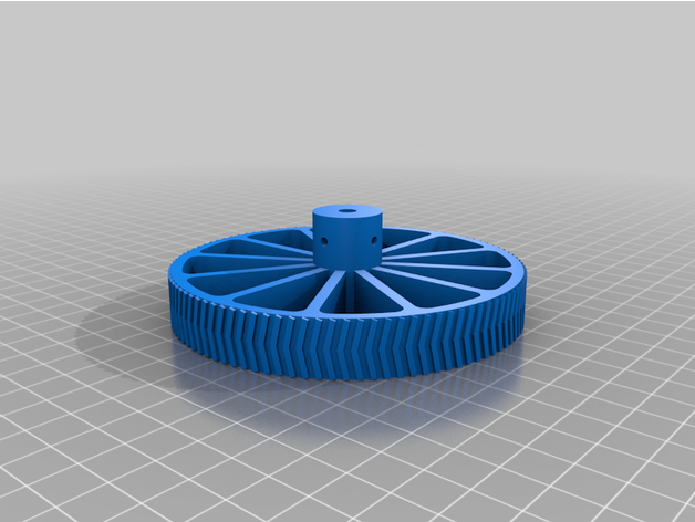 big wheel nema17 motor 5mm shaft diameter 3D print model - Mito3D