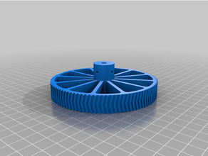 grande rueda nema17 motor 5mm eje diámetro 3d print model - Mito3D