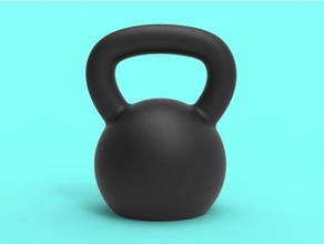 toy kettlebell 3d print model - Mito3D