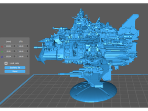savaş filoları ftl çapulcu katil ağır gemiler 40k filosu gotik bfg minyatür minyatürler Uzay uzay gemisi masaüstü oyun Warhammer wh40k 3d print model - Mito3D