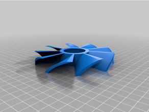 simple 9 fan 3d print model - Mito3D