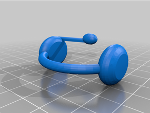 miniature headphones 3d print model - Mito3D