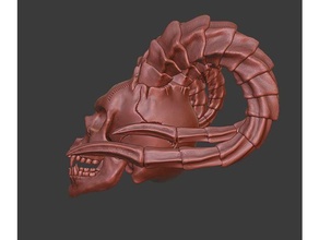 infierno cráneo 3d print model - Mito3D