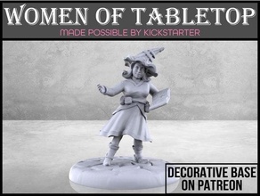 gnome sorcier table miniature cosplay dnd donjons dragons fantaisie femelle Jeu jeu fille Humain humanoïde magie mini jouer rôle rpg femme 3d print model - Mito3D
