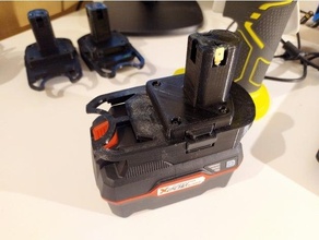 lato parco batteria ryobi adattatore cordless 3d print model - Mito3D