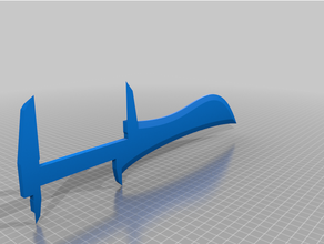caliper dagger calipers knife sword 3d print model - Mito3D