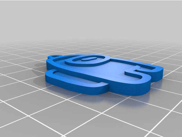 us clé chaîne 3dkeychain 3d porte clés imprimante Jeu modelo autodesk fusion 360 fusion360 3D print model - Mito3D