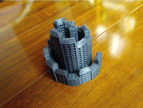 spiral city archimedean building 3d print model - Mito3D