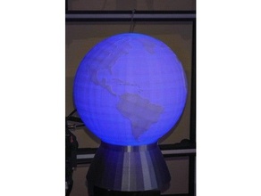 Globus Lampe 3d print model - Mito3D