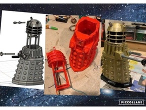 puzzle dalek daleks medico dottor robot 3d print model - Mito3D